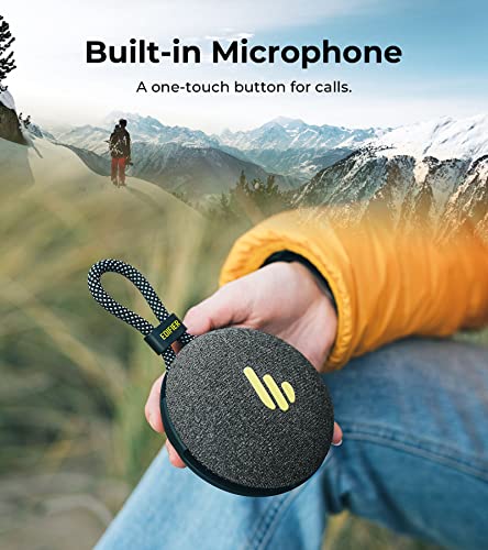 Edifier MP100 Plus Portable Bluetooth Speaker, Lightweight Travel Speaker with IPX7 Waterproof, Bluetooth 5.3, Clear Microphone, USB-C, Wireless Speaker for Outdoor Party Beach Camping - Black