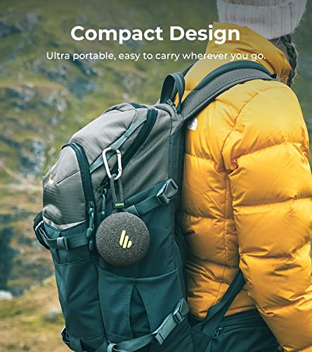 Edifier MP100 Plus Portable Bluetooth Speaker, Lightweight Travel Speaker with IPX7 Waterproof, Bluetooth 5.3, Clear Microphone, USB-C, Wireless Speaker for Outdoor Party Beach Camping - Black