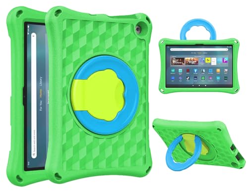 (13th/11th Generation, 2023/2021 Release) New 10in Tablet Case for Kids. Riaour ipad 10 case Light Weight Anti Slip Shockproof Kids Friendly Case(Incompatible with iPad Samsung).(Green)