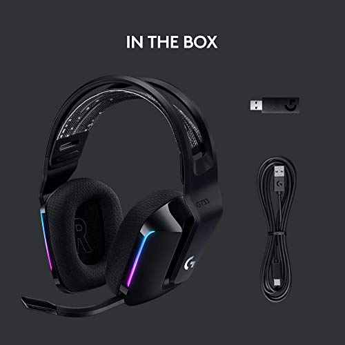 Logitech G733 Lightspeed Wireless Gaming Headset - Black