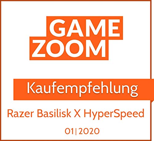 Razer Basilisk X Hyperspeed - Wireless Gaming Mouse (Hyperspeed Technology, Advanced 5G Optical Sensor and 6 Configurable Buttons, Mechanical Mouse Switches, Ultra-Long Battery Life) Black