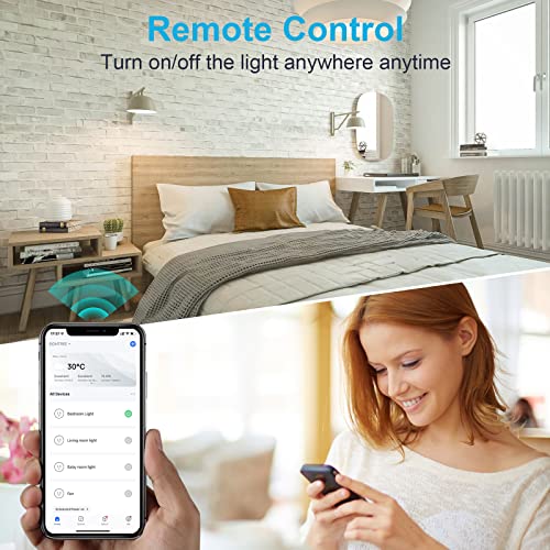 Smart Plugs That Work with Alexa, Smart Life Wi-Fi Outlet Compatible with Alexa, Google Home & Smartthings, Smart Socket with Remote Control & Timer Function, 2.4Ghz WiFi Only (Mini Plug 2 Pack)