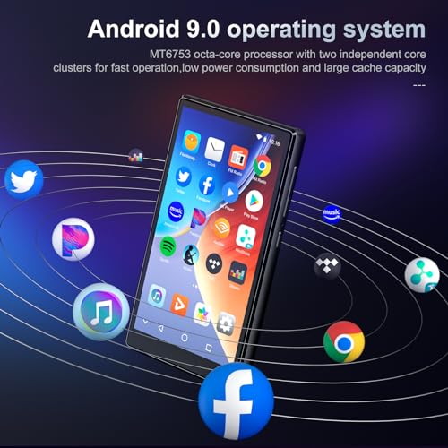 SWOFY 80GB Black Mp3 Player with Bluetooth