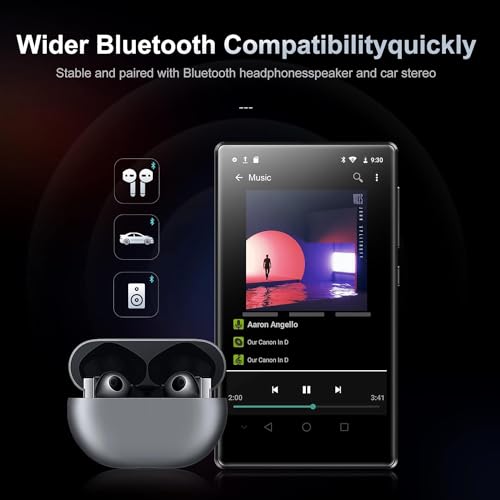 SWOFY 80GB Black Mp3 Player with Bluetooth
