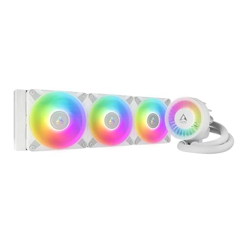ARCTIC Liquid Freezer III 360 A-RGB - Water Cooling PC, All-in-One CPU AIO Water Cooler, Intel & AMD Compatible, efficient PWM-Controlled Pump, Fan: 200-1800 RPM, LGA1851 and LGA1700 Contact Frame -