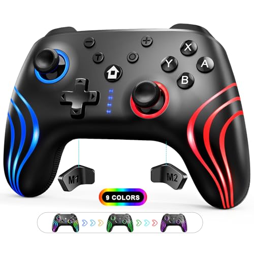 Wireless Pro Controller with Cool LED for Nintendo Switch