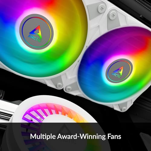 ARCTIC Liquid Freezer III 360 A-RGB - Water Cooling PC, All-in-One CPU AIO Water Cooler, Intel & AMD Compatible, efficient PWM-Controlled Pump, Fan: 200-1800 RPM, LGA1851 and LGA1700 Contact Frame -