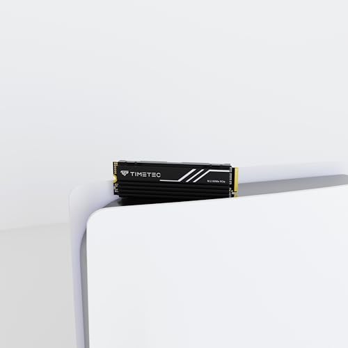 Timetec 4TB PCIe 4.0 Heatsink Gaming SSD NVMe PCIe Gen4x4 M.2 2280 3D NAND TLC SLC Cache Read/Write Speed Up to 7,100/5,500 MB/s Internal Solid State Drive for PS5, PC Desktop
