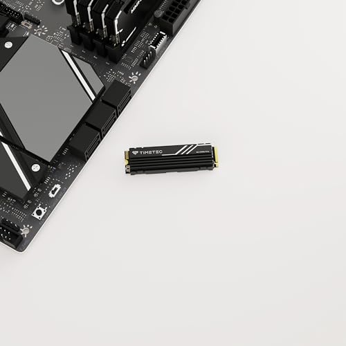 Timetec 4TB PCIe 4.0 Heatsink Gaming SSD NVMe PCIe Gen4x4 M.2 2280 3D NAND TLC SLC Cache Read/Write Speed Up to 7,100/5,500 MB/s Internal Solid State Drive for PS5, PC Desktop