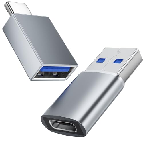 Cusvuevi USB Hub to USB C Adapter 2 Pack,10Gbps USB 3.2 Gen 2 USB A to USB C Converter to Thunderbolt to USB C to Dongle PD Charger Type C OTG for MacBook,Surface Pro,XPS,PC,Flash Drive
