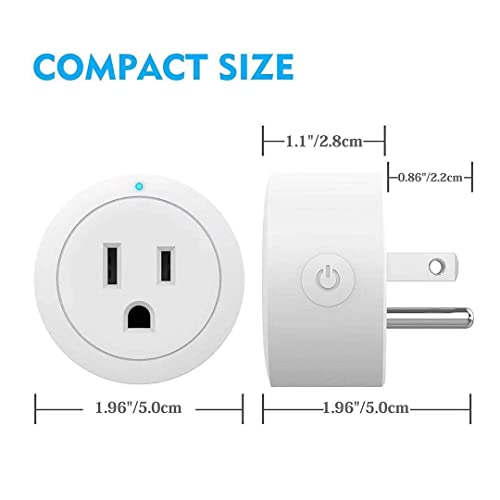 Beysen Matter Smart Plug, Work with Alexa,Apple Home, Siri , Google Home, SmartThings, Smart Outlet 10A/1250W Max, Smart Home Automation with Remote Control,Timer&Schedule, 2.4G Wi-Fi Only, 4Pack