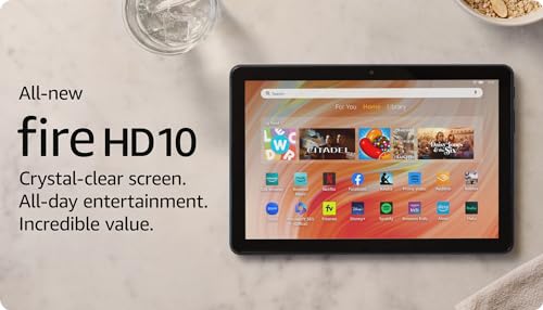 Amazon Fire HD 10 Tablet, Vibrant Full HD Screen