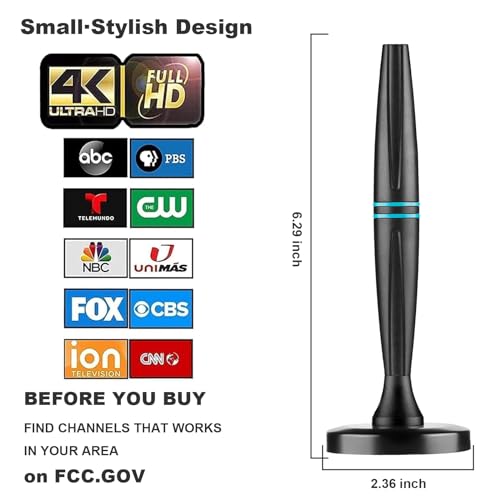 2024 Upgraded Indoor TV Antenna for Long Range