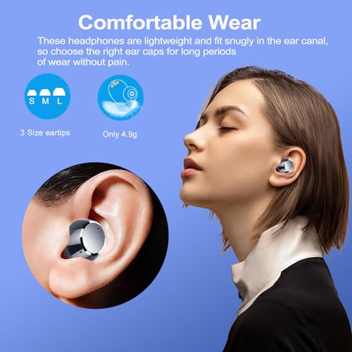Ear buds Wireless Bluetooth Earbuds Bluetooth 5.3 Headphones with LED Power Display 128H Playtime in-Ear 2024 Earphones IPX7 Waterproof Sport Wireless Earbuds with Noise Cancelling Mic for iOS/Android