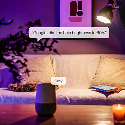 LUMIMAN Smart Light Bulbs, Alexa Light Bulb, WiFi Full Color Changing Light Bulb, Music Sync, Warm to Cool White Smart Bulb, A19 800LM 7.5W, Works with Alexa Google Home, No Hub Required, 2 Pack