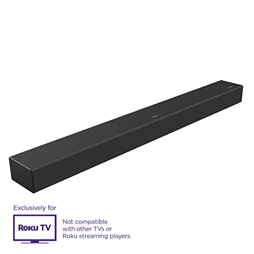 TCL Alto R1 Wireless 2.0 Channel Sound Bar for Roku TV, Bluetooth,Wifi TSR1-NA 31.5-inch, Black