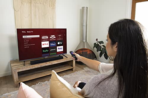 TCL Alto R1 Wireless 2.0 Channel Sound Bar for Roku TV, Bluetooth,Wifi TSR1-NA 31.5-inch, Black