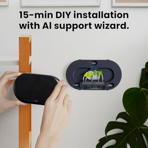 Degrii Smart Thermostat with Energy Saving, Programmable WiFi Thermostat with App Control, DIY Installation, Work with Google and Alexa