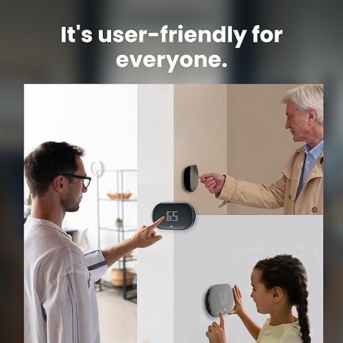 Degrii Smart Thermostat with Energy Saving, Programmable WiFi Thermostat with App Control, DIY Installation, Work with Google and Alexa