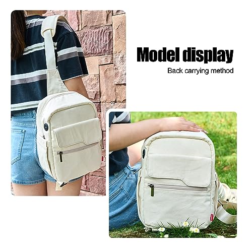 Cwatcun Camera Bag Crossbody Shoulder Messenger Camera Case, Lightweight DSLR/SLR/Mirrorless Photography Bag with Tripod Holder and Rain Cover for Canon, Nikon, Sony, Fuji Cameras, Lens Accessories