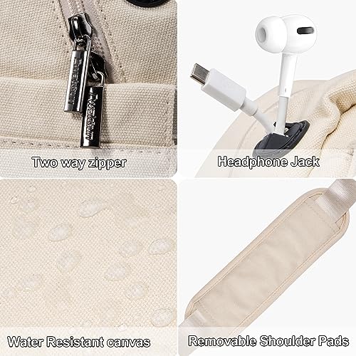 Cwatcun Camera Bag Crossbody Shoulder Messenger Camera Case, Lightweight DSLR/SLR/Mirrorless Photography Bag with Tripod Holder and Rain Cover for Canon, Nikon, Sony, Fuji Cameras, Lens Accessories