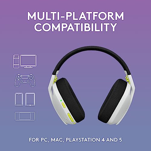 Logitech G435 Lightspeed Wireless Gaming Headset + G305 Lightspeed Wireless Gaming Mouse - White