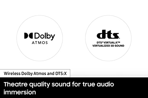 SAMSUNG HW-S60B 3.1ch Soundbar w/Dolby Atmos, DTS Virtual:X Q Symphony, Adaptive Sound, Game Mode, Bluetooth Connection, 2022