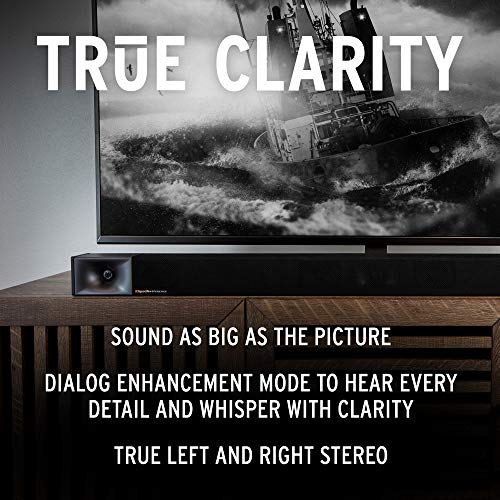 Klipsch Cinema 400 Sound Bar + 8Inch Wireless Subwoofer with HDMIARC,Black