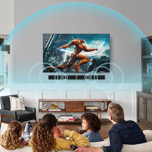 MZEIBO TV Sound Bar, Sound Bars for Smart TV - Bluetooth 2.0 Channel Home Audio Sound Bars - Surround Sound Bars with ARC/Optical/AUX Connection TV Sound Bar Speakers