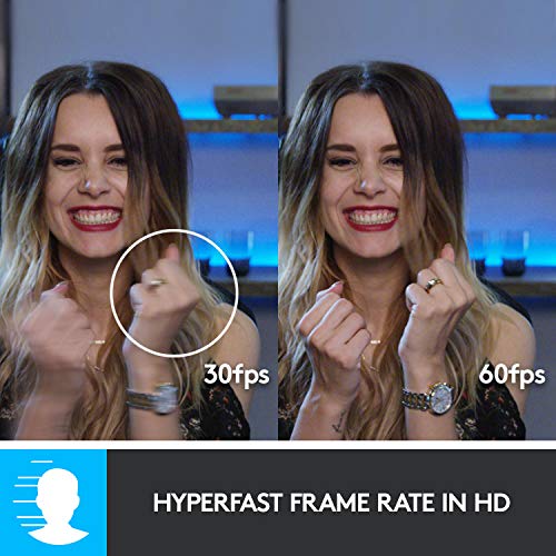 Logitech C922x Pro Stream Webcam – Full 1080p HD Camera, Black