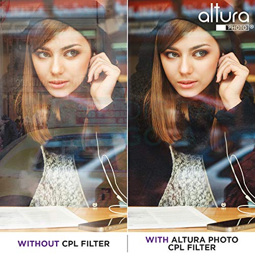 Altura Photo 58MM Lens Filter Kit - Includes 58MM ND Filter, 58MM Polarizer Filter, 58MM UV Filter - UV, CPL Polarizing Filter, Neutral Density for Camera Lens with 58MM Filters + Lens Filter Case