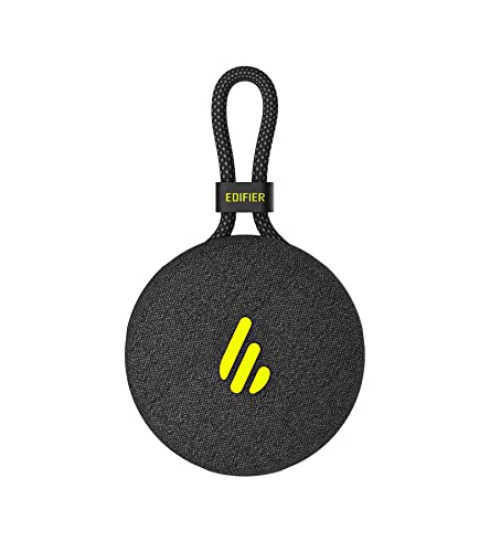 Edifier MP100 Plus Portable Bluetooth Speaker, Lightweight Travel Speaker with IPX7 Waterproof, Bluetooth 5.3, Clear Microphone, USB-C, Wireless Speaker for Outdoor Party Beach Camping - Black