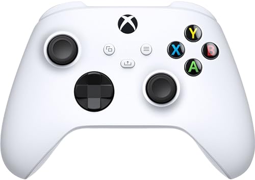 White Xbox Core Wireless Gaming Controller for Xbox Series X|S, Xbox One, Windows PC, Android, and iOS
