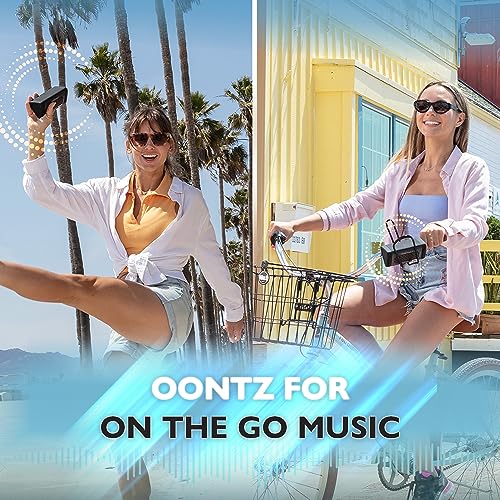 OontZ Angle 3 Bluetooth Speaker, Dual Edition, up to 100ft Bluetooth Range, Portable Wireless Speaker, Crystal Clear Stereo Sound, Rich Bass, Pairable Bluetooth Speakers, Black