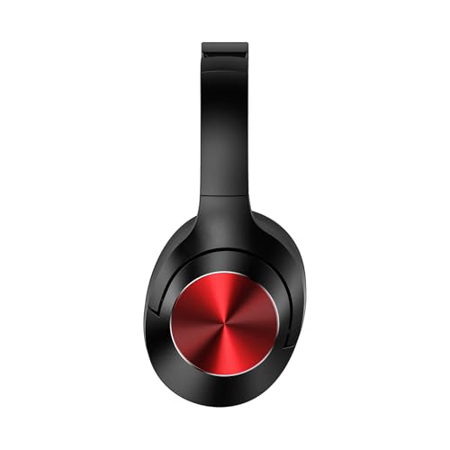 Qaekie Hybrid Active Noise Cancelling Headphones - 100H Playtime Wireless Over Ear Bluetooth Headphones Deep Bass, 40DB Noise Canceling Headphones with Mic,Comfort Fit for Adults Travel/Home/Office