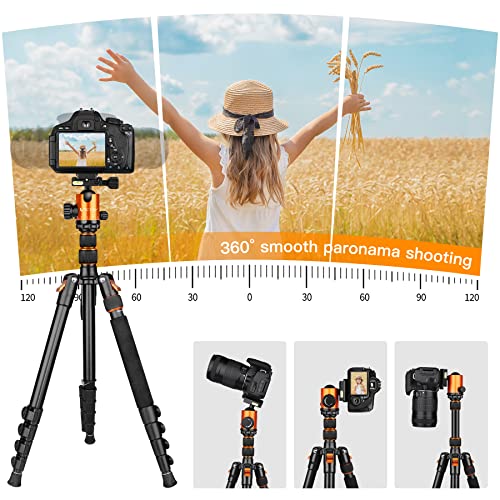 Victiv Tripod for Camera, 82" Camera Tripod Heavy Duty, Aluminum DSLR Tripod Monopod, Tall Travel Tripod for Photography, Professional Camera Tripod Stand for Spotting Scope Telescope Binocular