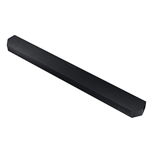 SAMSUNG HW-Q60C 3.1ch Soundbar w/Dolby Audio, Q-Symphony, Adaptive Sound Lite, HDMI eARC, Game Mode, Bluetooth, Tap Sound, Wireless Surround Sound Compatible (Newest Model),Black