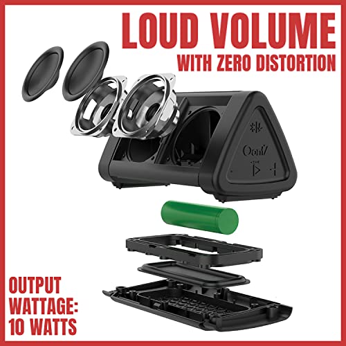 OontZ Angle 3 Bluetooth Speaker, Portable Wireless Bluetooth 5.0 Speaker, 10 Watts, Crystal Clear Stereo Sound, Rich Bass, IPX5 Water Resistant, Loud Portable Bluetooth Speaker (Blue)