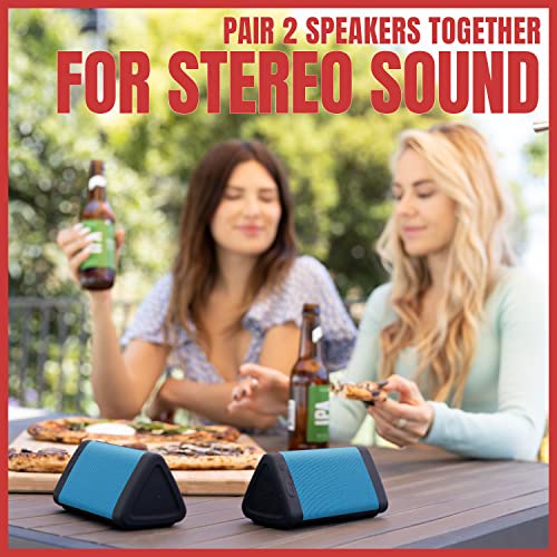 OontZ Angle 3 Bluetooth Speaker, Portable Wireless Bluetooth 5.0 Speaker, 10 Watts, Crystal Clear Stereo Sound, Rich Bass, IPX5 Water Resistant, Loud Portable Bluetooth Speaker (Blue)