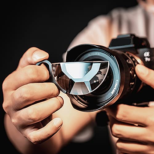 JINGLIANG 80mm Handheld Subtle Kaleidoscope Filter, Special Effects Filter, Optical Glass Prism, Photographic Video SLR Camera Accessories