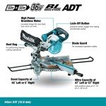 Makita 36V 190mm Brushless Slide Compound Mitre Saw
