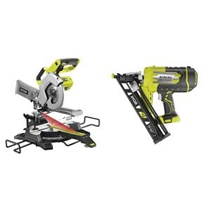 Ryobi One+ Cordless Mitre Saw and Nailer