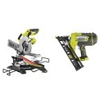 Ryobi One+ Cordless Mitre Saw and Nailer
