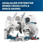 BOSCH 12-Inch Dual-Bevel Miter Saw with Blade