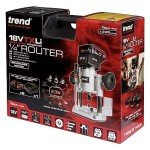 Trend 18V Cordless Brushless Router Kit with Batteries