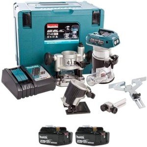Makita DRT50RTJX2 Brushless Router/Trimmer Kit with Batteries