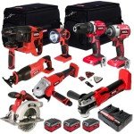 Excel 18V 8-Piece Cordless Power Tool Set