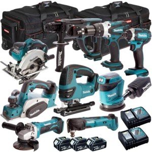 Makita 18V Cordless Power Tool Kit with Batteries
