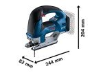 Bosch Professional 18V Cordless Jigsaw GST 18V-155