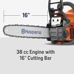 Husqvarna 40.6cm Gas Chainsaw 130, Orange